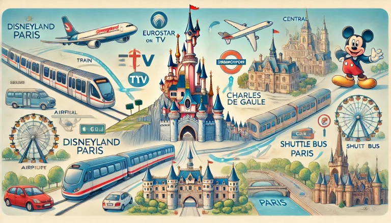 disneyland paris - ways by different transportation